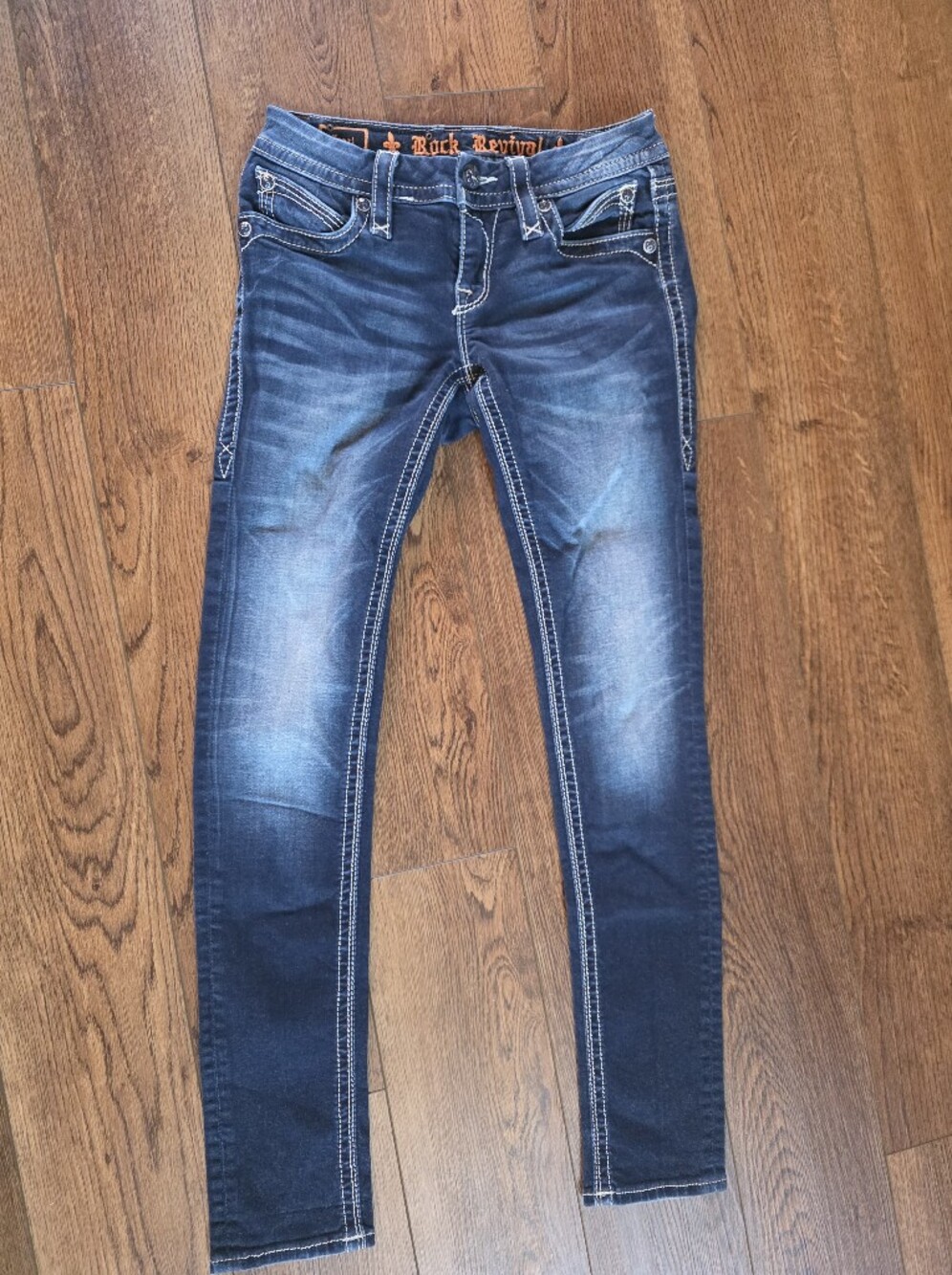 Rock Revival PEARL Jeans in Dark Blue Wash